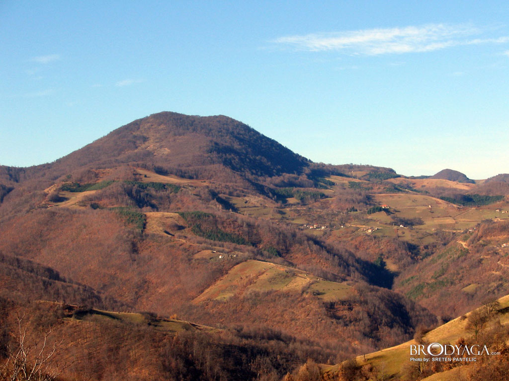 A view on the Serbian mountain Medvednik